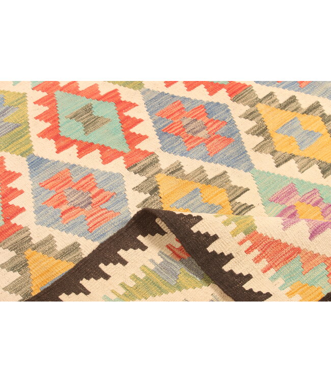 304x203 cm Handwoven Traditional Kelim Area Rug Wool Carpet