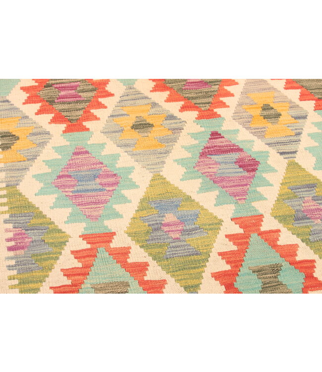 304x203 cm Handwoven Traditional Kelim Area Rug Wool Carpet