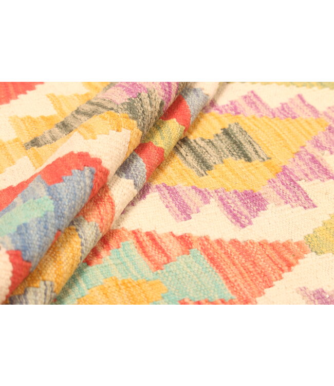 304x203 cm  Handgewebter Traditioneller Kelim Teppich Woll