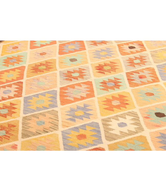 303x200cm Schöner teppich handgewebter Kelim-Wollteppich Orientalischer Teppich