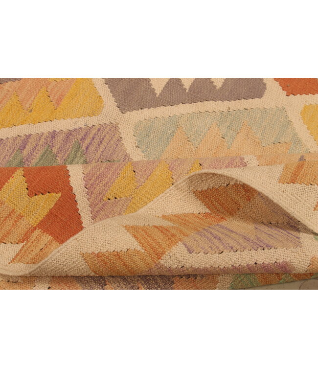 302x201cm Handwoven Traditional Kelim Area Rug Wool Carpet