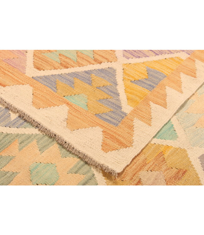 302x201cm Handwoven Traditional Kelim Area Rug Wool Carpet