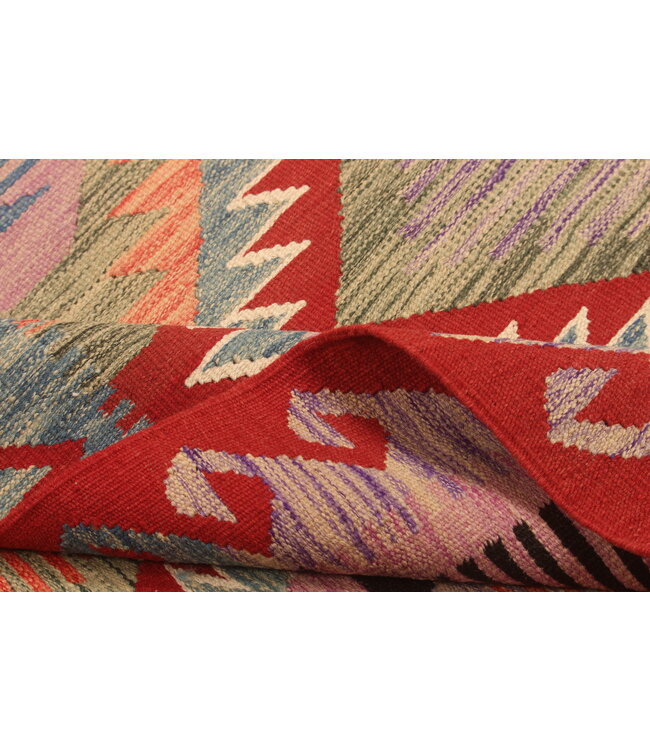 303x198cm Handwoven Traditional Kelim Area Rug Wool Carpet