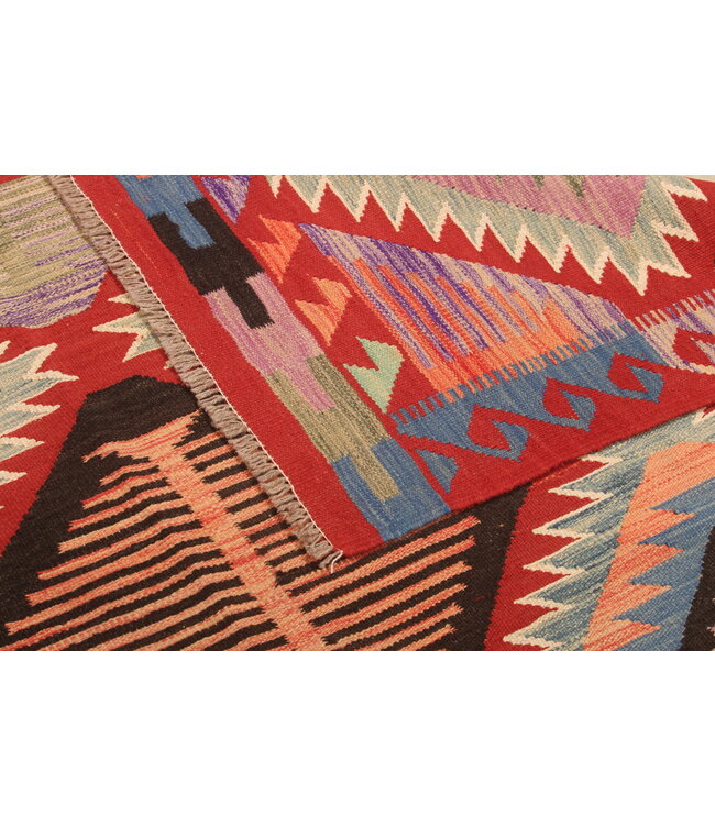 303x198cm Handwoven Traditional Kelim Area Rug Wool Carpet