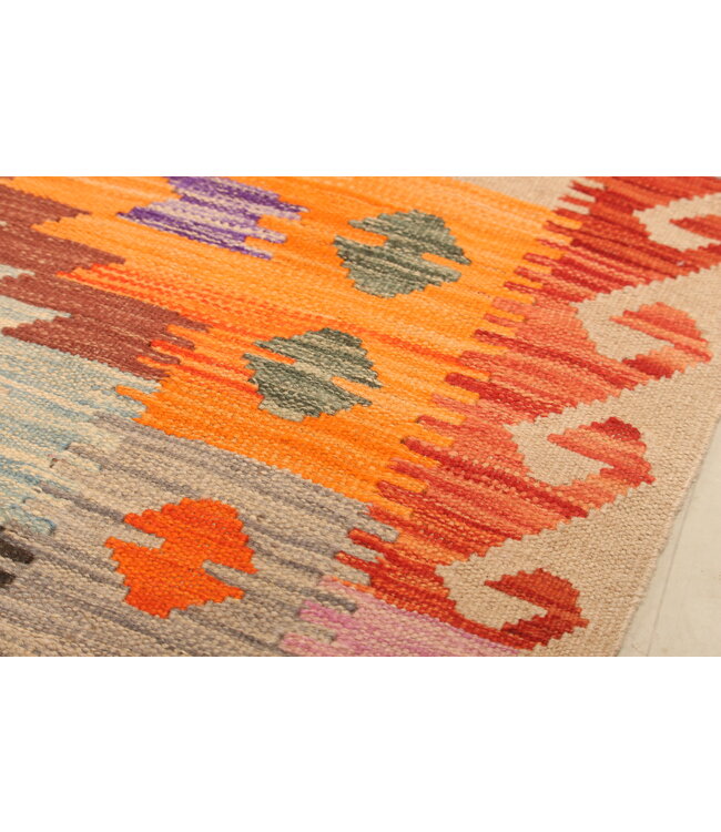 302x196cm Handwoven Traditional Kelim Area Rug Wool Carpet