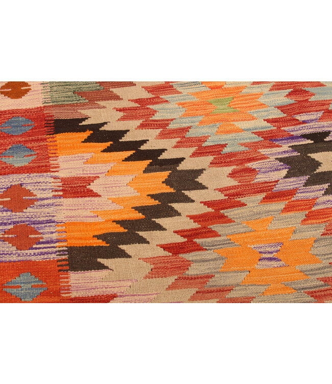 302x196cm Handwoven Traditional Kelim Area Rug Wool Carpet