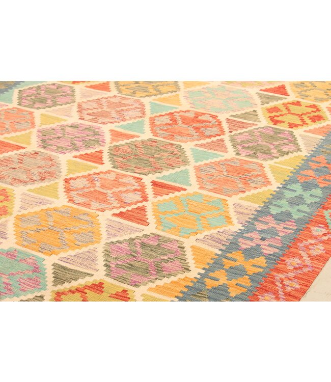 304x200cm Schöner teppich handgewebter Kelim-Wollteppich Orientalischer Teppich