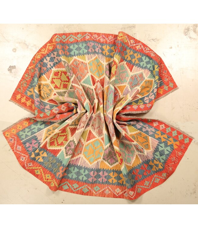 304x200cm Schöner teppich handgewebter Kelim-Wollteppich Orientalischer Teppich