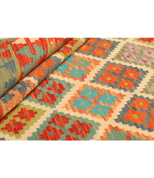 308x205cm  Afghan Oriental wool carpet Handmade Kelim Rug