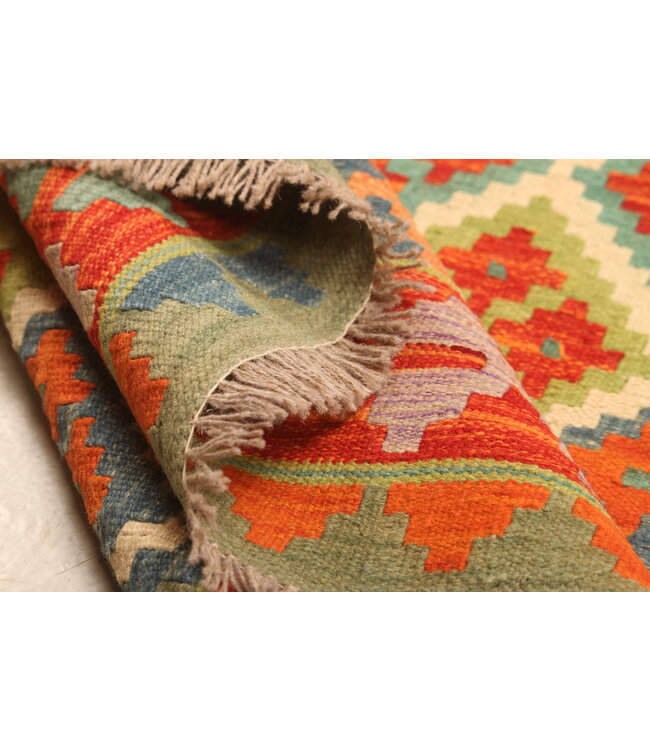 308x205cm  Afghan Oriental wool carpet Handmade Kelim Rug