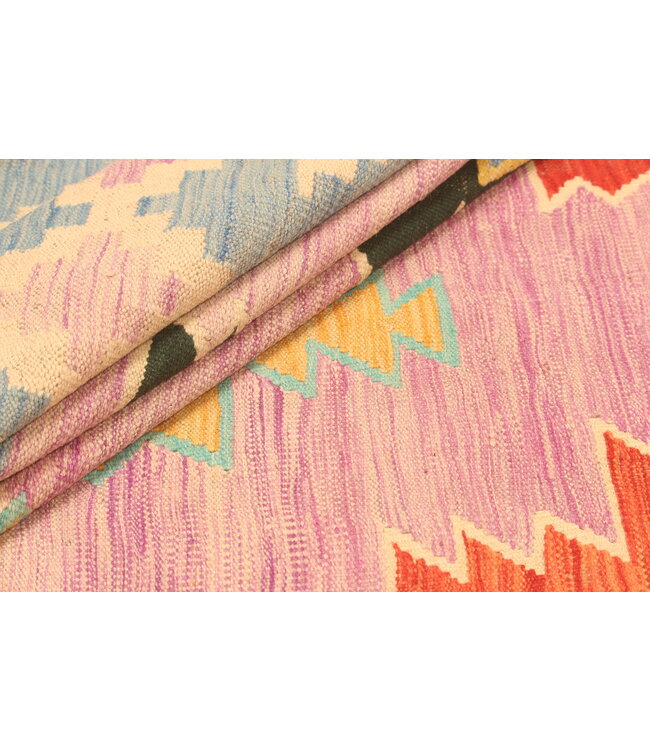 299x196cmAfghan Oriental wool carpet Handmade Kelim Rug