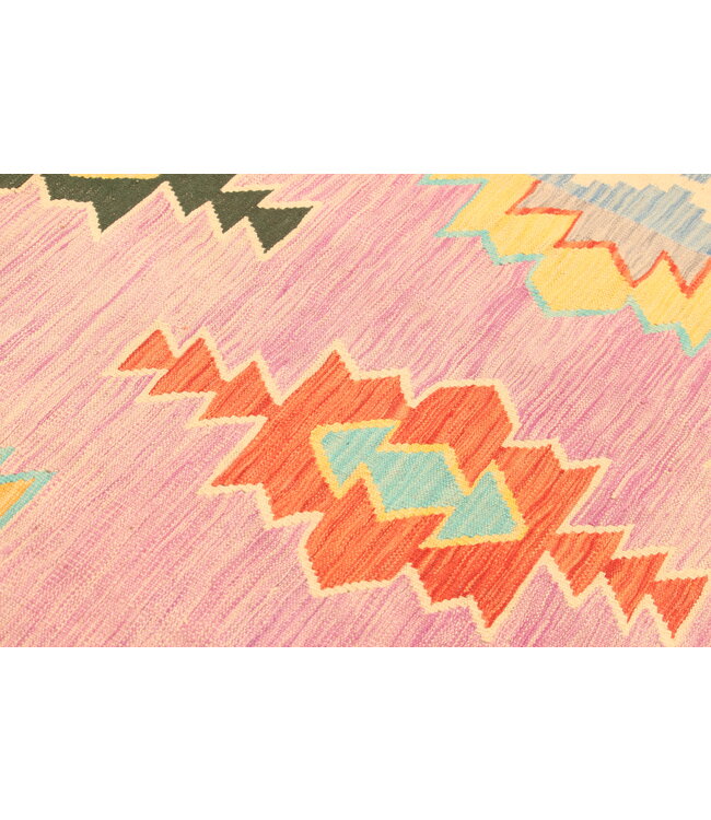 299x196cmAfghan Oriental wool carpet Handmade Kelim Rug