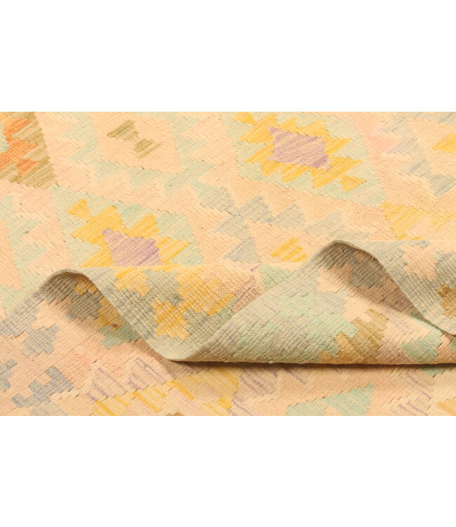 302x205cm Afghan Oriental wool carpet Handmade Kelim Rug