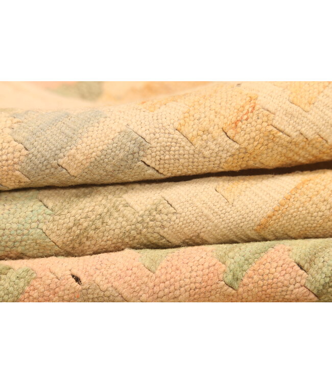 290x203cm Afghanischer orientalischer Wollteppich handgefertigter Kelim-Teppich