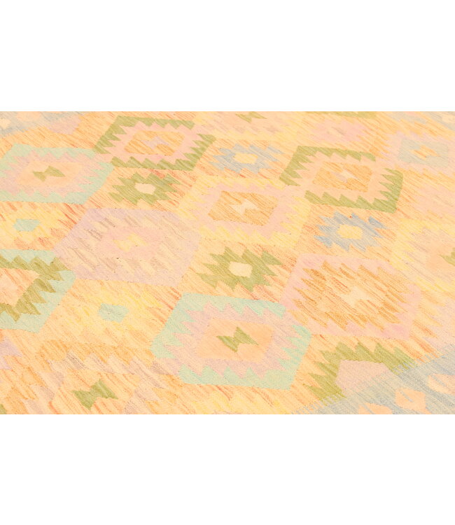 307x196cm Afghaans oosters wollen tapijt handgemaakt Kelim-kleed