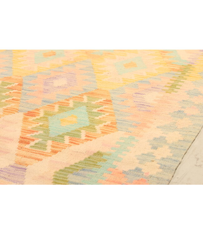 301x198cm Handwoven Traditional Kelim Area Rug Wool Carpet