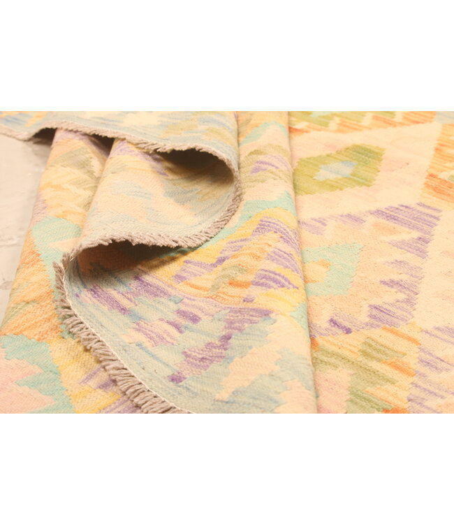 301x198cm Handwoven Traditional Kelim Area Rug Wool Carpet