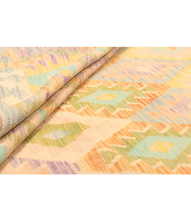 301x198cm Handwoven Traditional Kelim Area Rug Wool Carpet