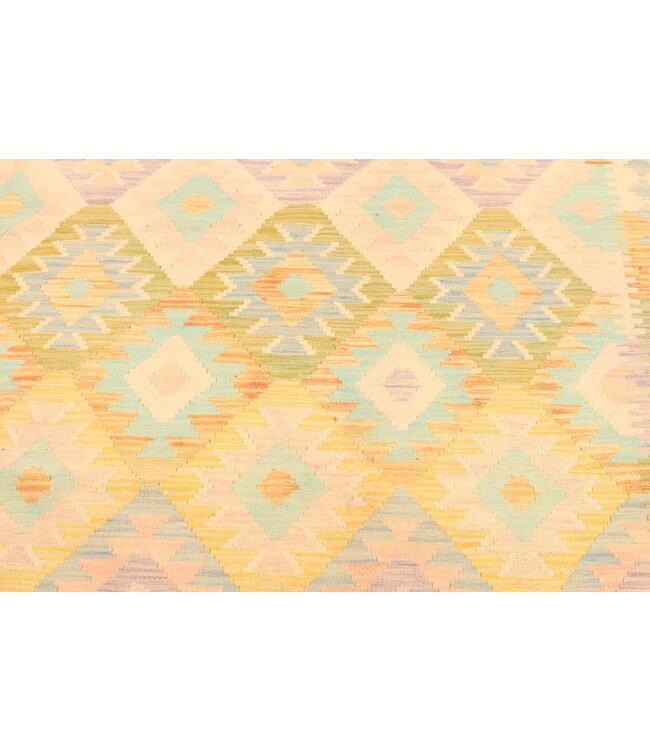 301x198cm Handwoven Traditional Kelim Area Rug Wool Carpet