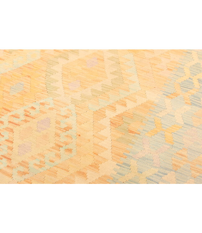 298x200cm Handgewebter Traditioneller Kelim Teppich Woll