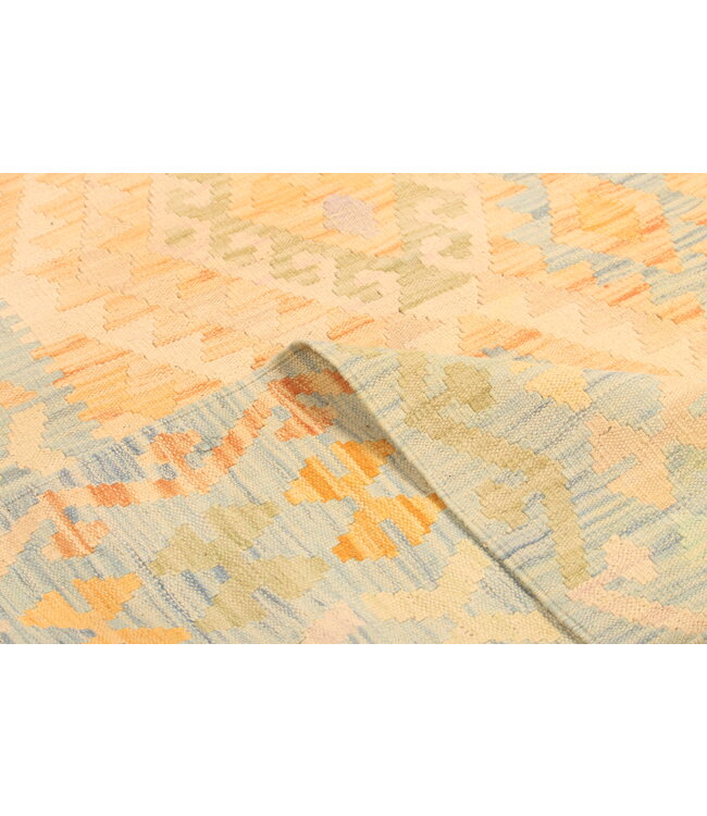 298x200cm Handgewebter Traditioneller Kelim Teppich Woll