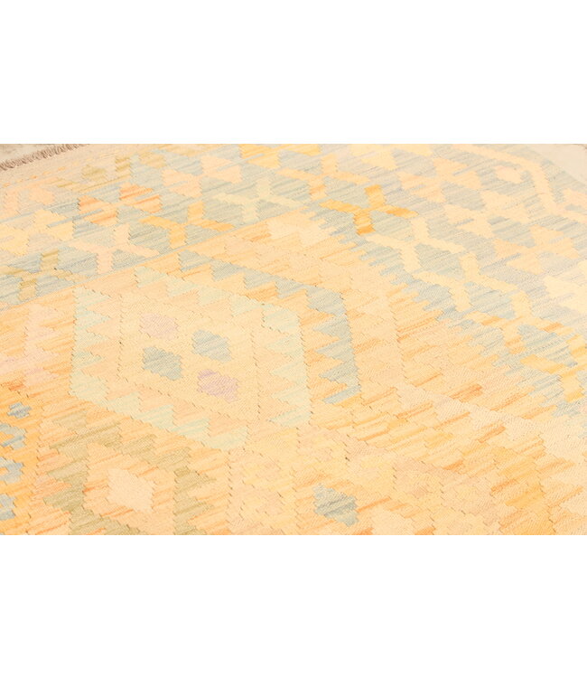 298x200cm Handgeweven Traditionele Kelim Vloerkleed Wol Tapij