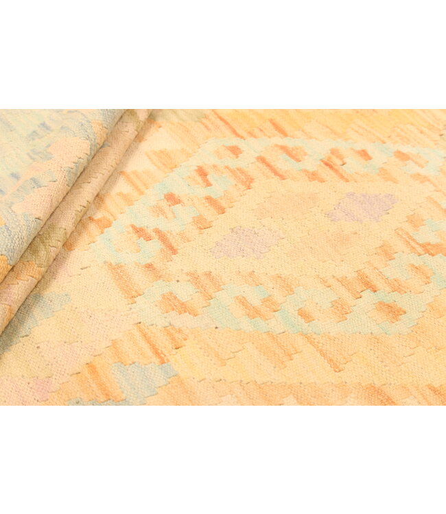 298x200cm Handwoven Traditional Kelim Area Rug Wool Carpet