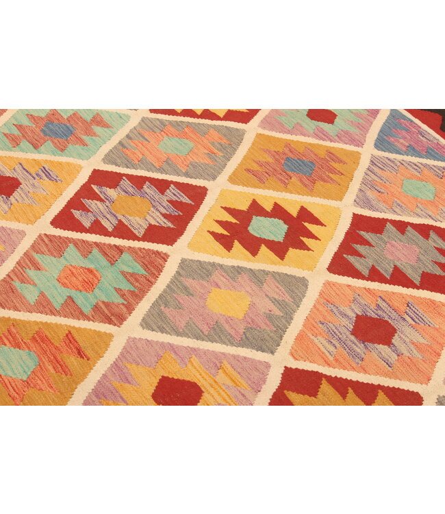 298x203cm Schöner teppich handgewebter Kelim-Wollteppich Orientalischer Teppich