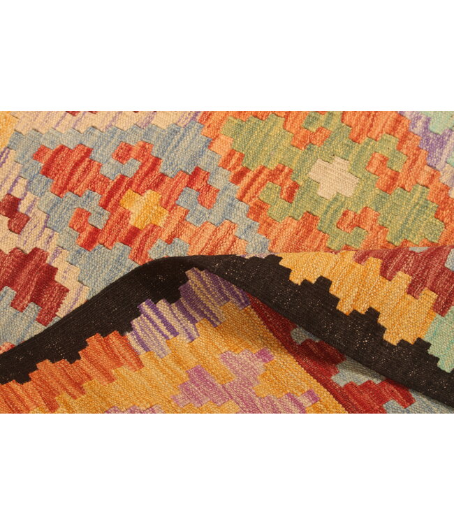 299x196cm Afghan Oriental wool carpet Handmade Kelim Rug