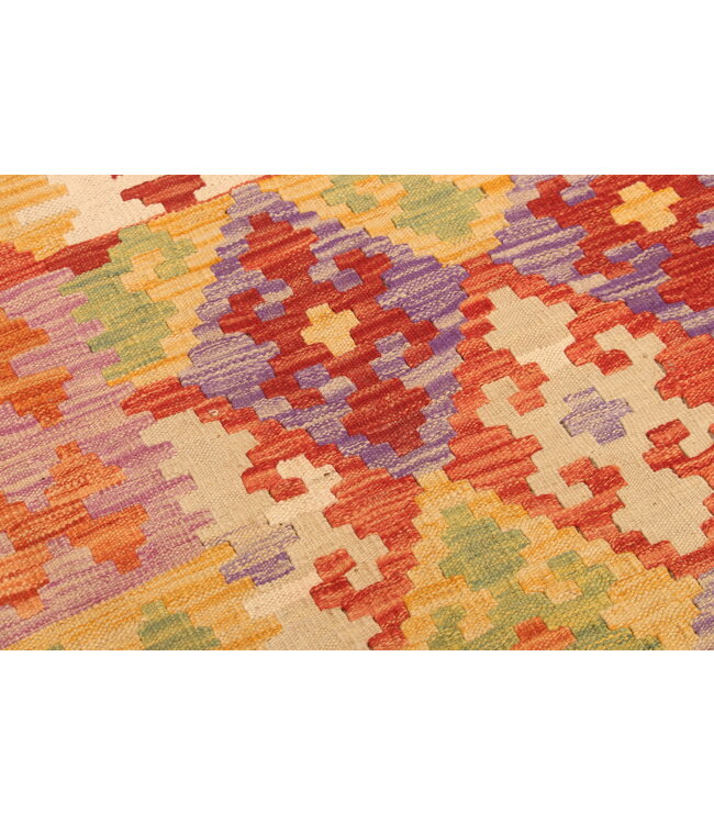 299x196cm Afghan Oriental wool carpet Handmade Kelim Rug