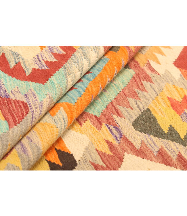 298x202cm Afghan Oriental wool carpet Handmade Kelim Rug