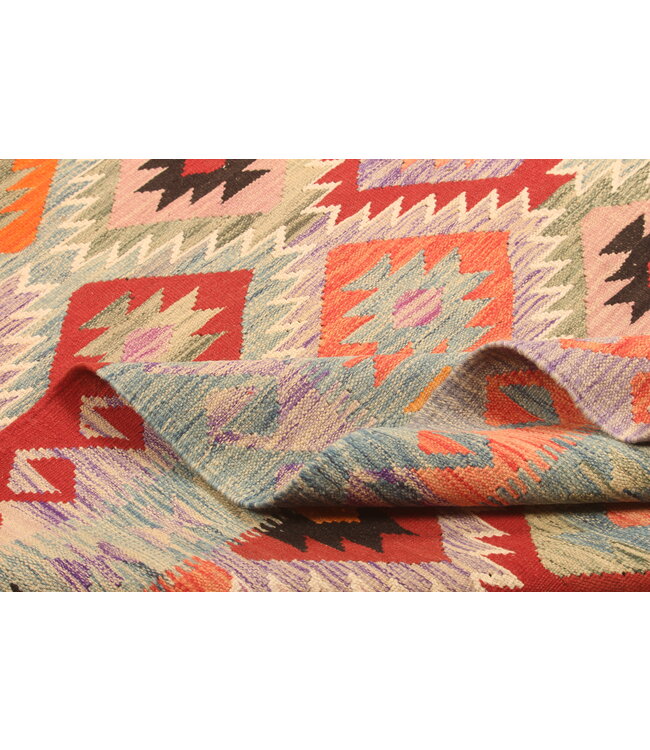 296x202cm Schöner teppich handgewebter Kelim-Wollteppich Orientalischer Teppich