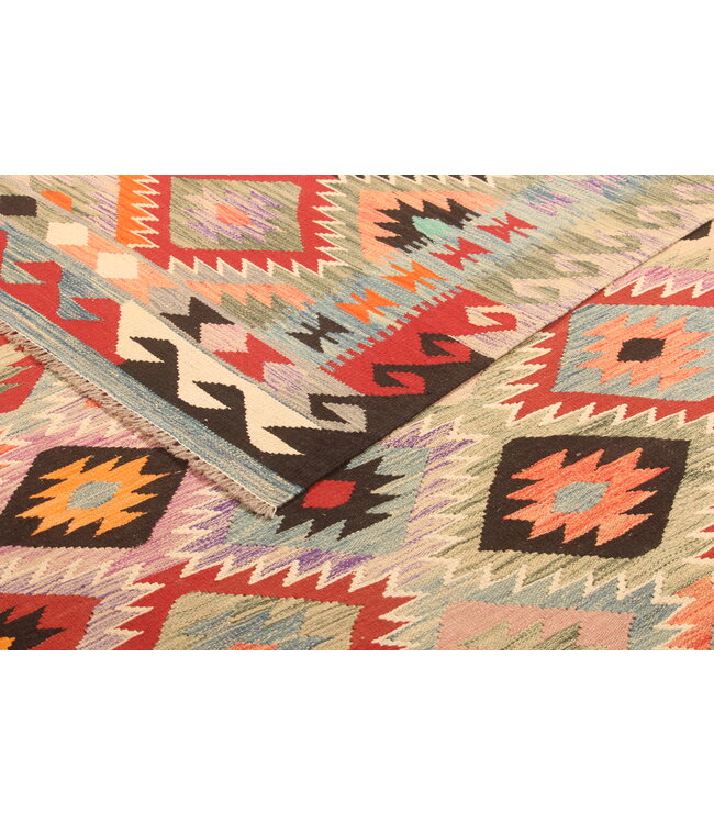 296x202cm  Beautiful Rug Handwoven Kelim Wool  Oriental carpet