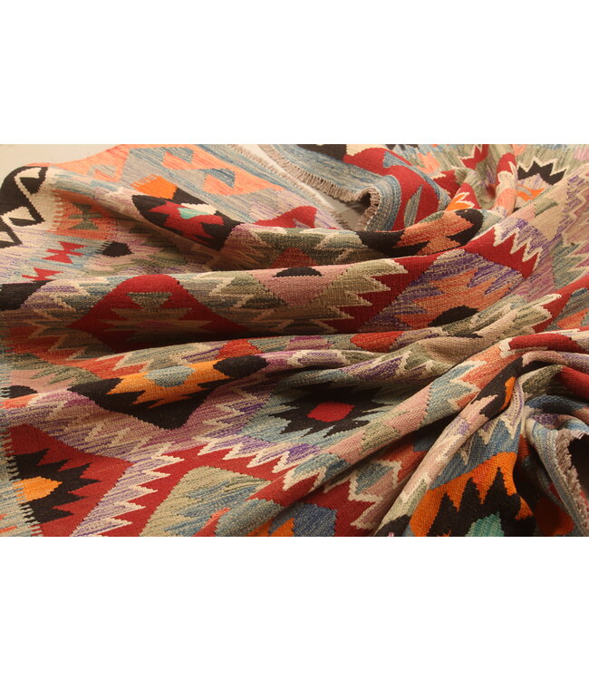 296x202cm Schöner teppich handgewebter Kelim-Wollteppich Orientalischer Teppich