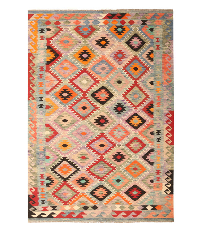 296x202cm  Beautiful Rug Handwoven Kelim Wool  Oriental carpet