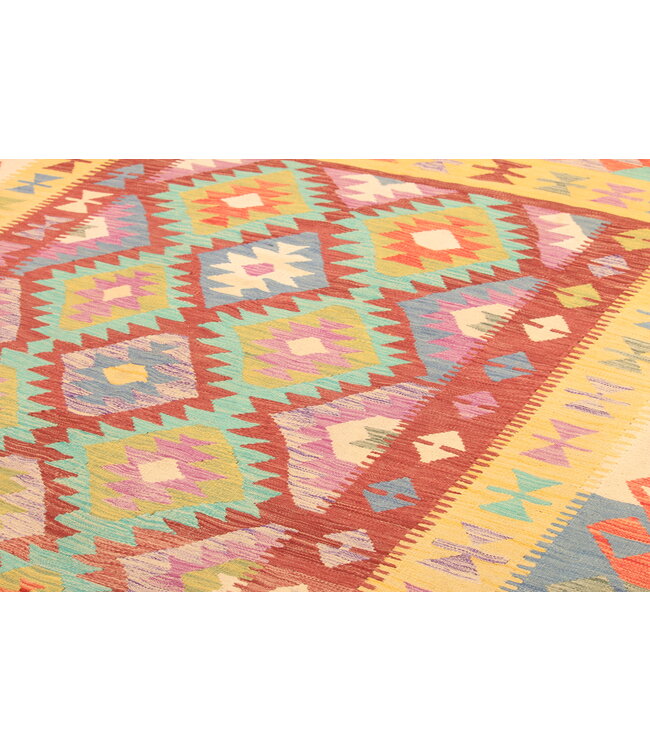 297x197cm Afghan Oriental wool carpet Handmade Kelim Rug