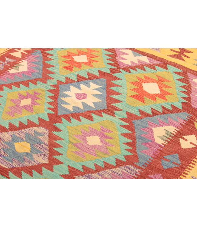 297x197cm Afghan Oriental wool carpet Handmade Kelim Rug