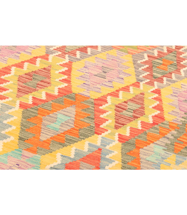 301x201cm Handgewebter Traditioneller Kelim Teppich Woll