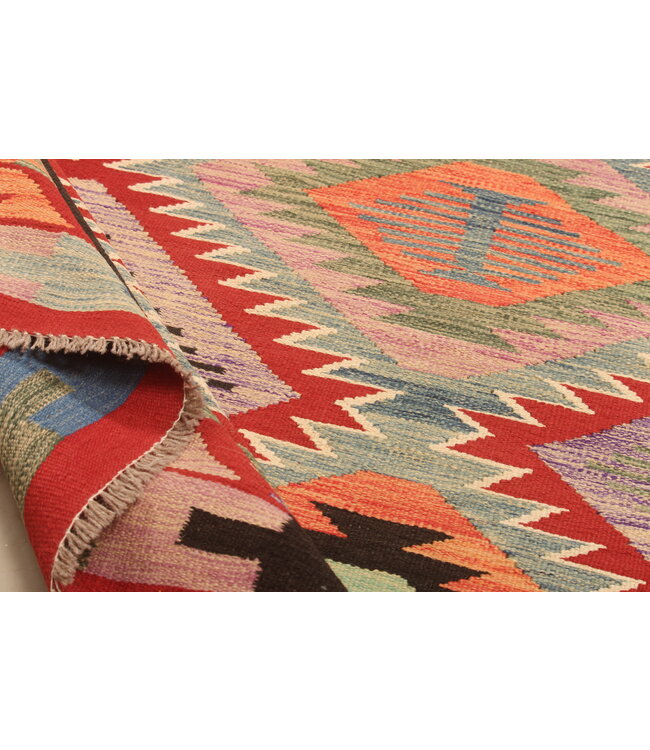 297x194cm Afghan Oriental wool carpet Handmade Kelim Rug