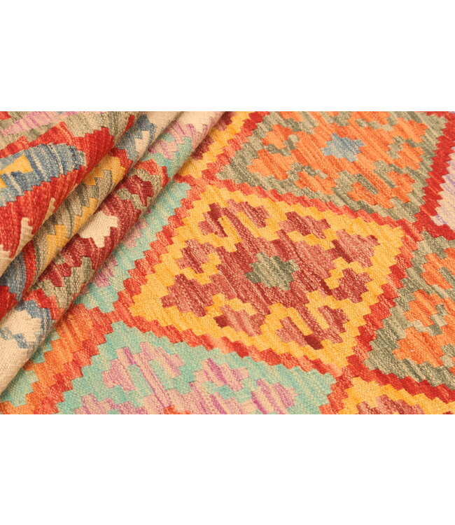 292x203cm Afghan Oriental wool carpet Handmade Kelim Rug