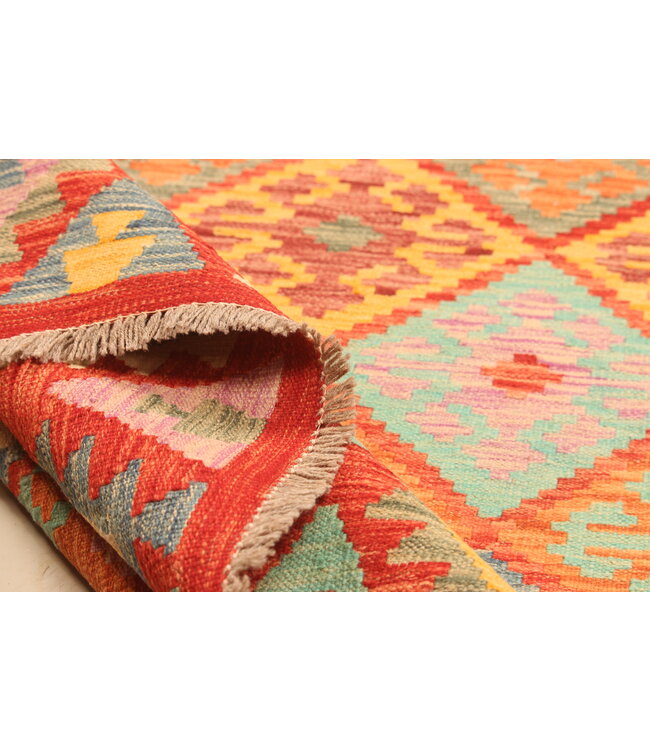 292x203cm Afghan Oriental wool carpet Handmade Kelim Rug