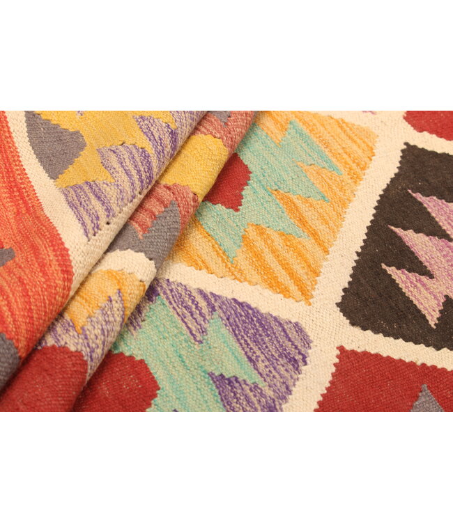 298x203cm Handwoven Traditional Kelim Area Rug Wool Carpet