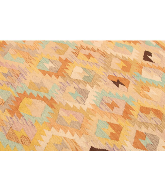 298x200cm Handgewebter Traditioneller Kelim Teppich Woll