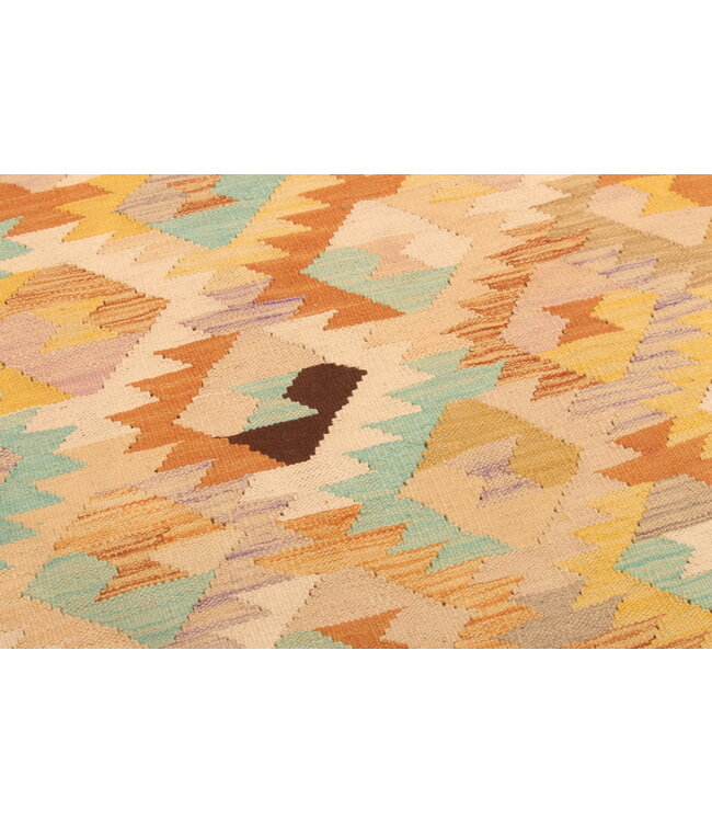 298x200cm Handwoven Traditional Kelim Area Rug Wool Carpet