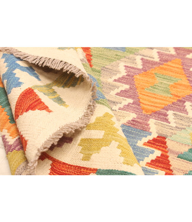 296x197cm Afghan Oriental wool carpet Handmade Kelim Rug