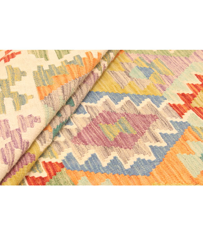 296x197cm Afghan Oriental wool carpet Handmade Kelim Rug