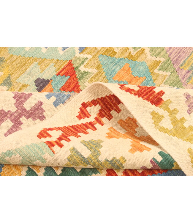 296x197cm Afghan Oriental wool carpet Handmade Kelim Rug