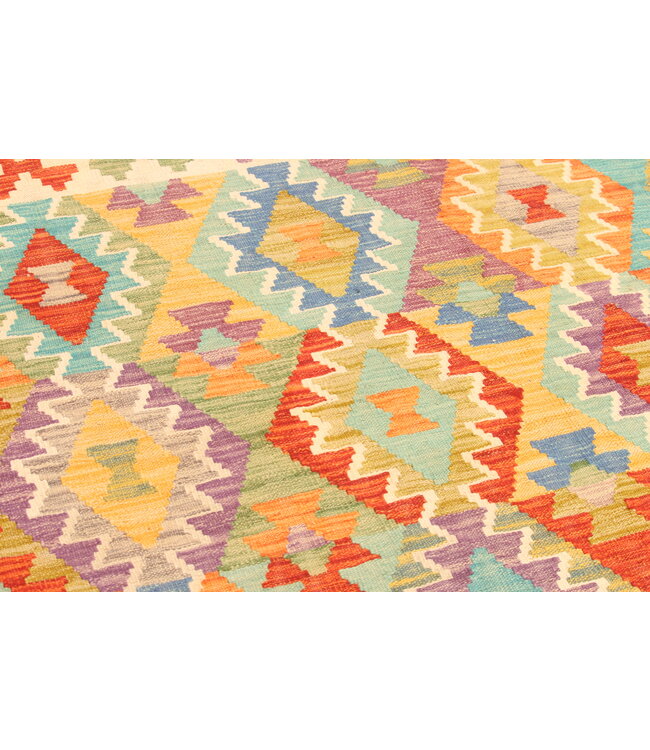 296x197cm Afghan Oriental wool carpet Handmade Kelim Rug