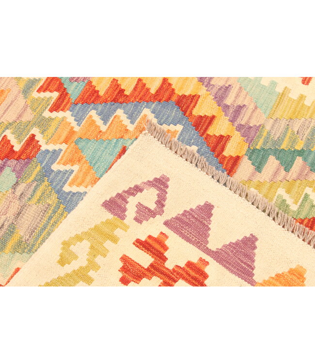 296x197cm Afghaans oosters wollen tapijt handgemaakt Kelim-kleed