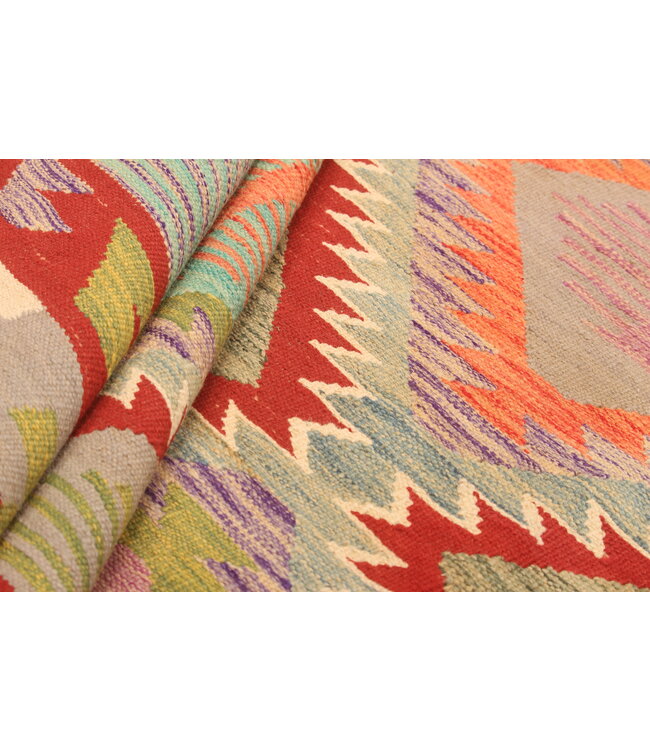 293x190cm Handwoven Traditional Kelim Area Rug Wool Carpet